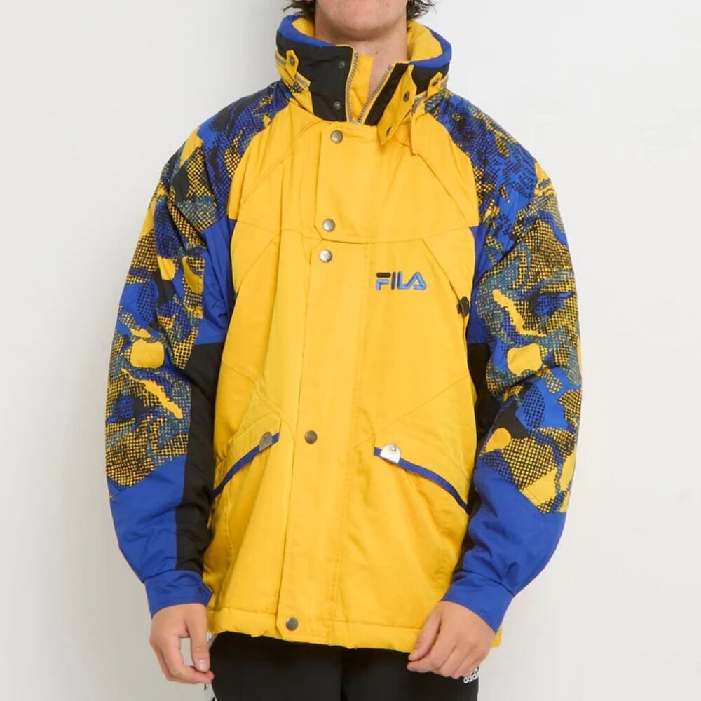 Vintage Fila Thermore Energy Ski Team Italia Long Sleeves Jacket Size Medium